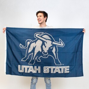 aggie bull utah state fan gear flag 3'x5'